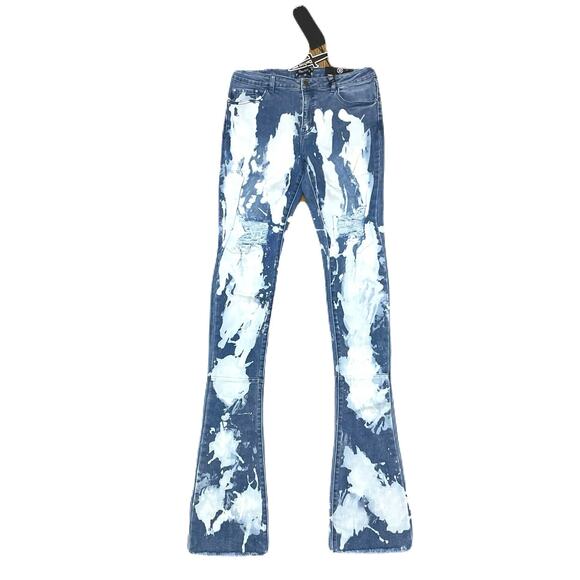 Doctrine Hendrix Stacked Indigo Wash Size 38 New